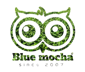 blue mocha logo โรงคั่วชาเขียงใหม่