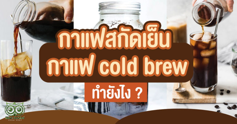 กาแฟสกัดเย็น กาแฟ cold brew ทำยังไง ?
