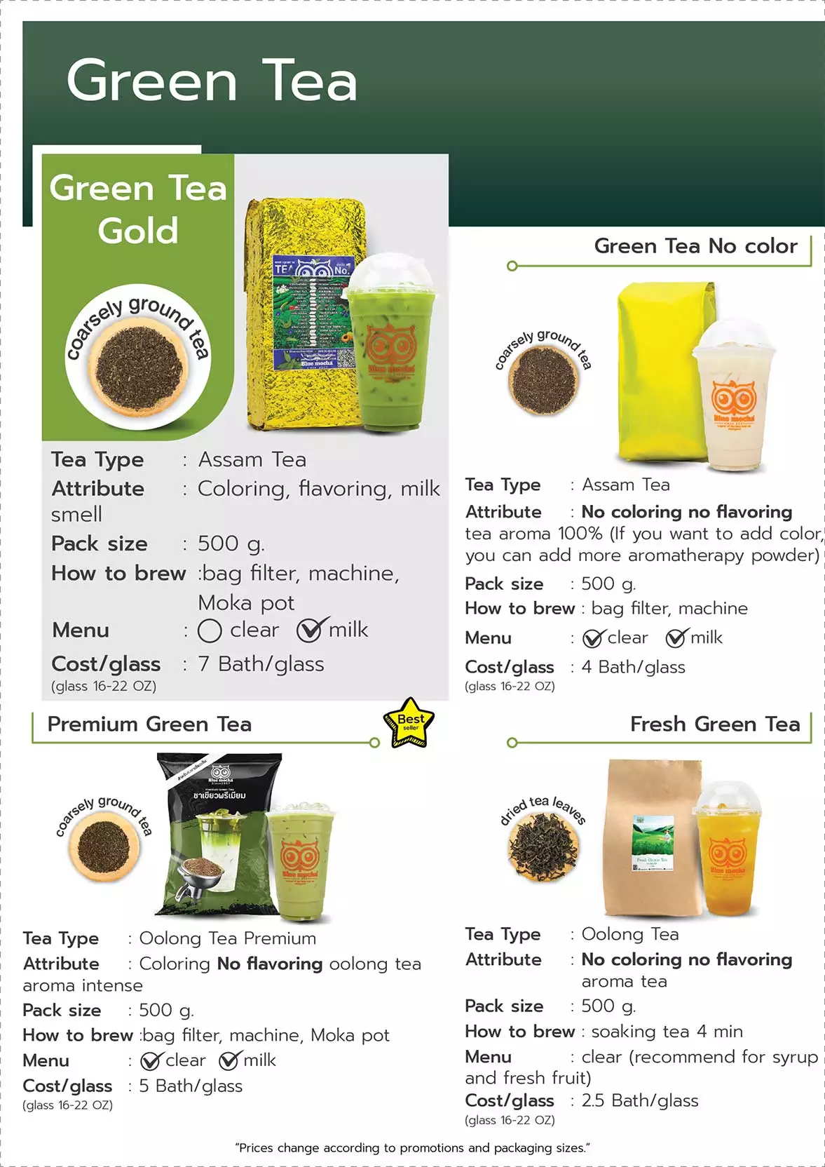 green tea gold