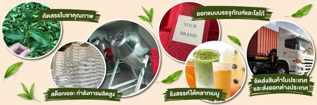 ขายส่งผงชาเขียวชาไทย รับผลิตชาOEM-โรงงานรับผลิตชา